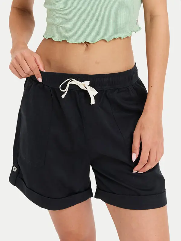 Roxy Roxy Kratke hlače Sweetest Day ERJNS03588 Crna Regular Fit