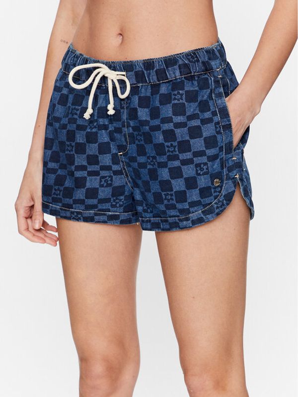 Roxy Roxy Kratke traperice New Impossible ERJDS03300 Tamnoplava Regular Fit