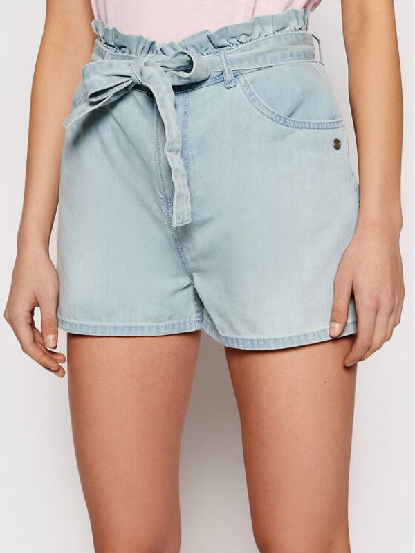 Roxy Roxy Kratke traperice Salento Playa ERJDS03221 Svijetloplava Loose Fit