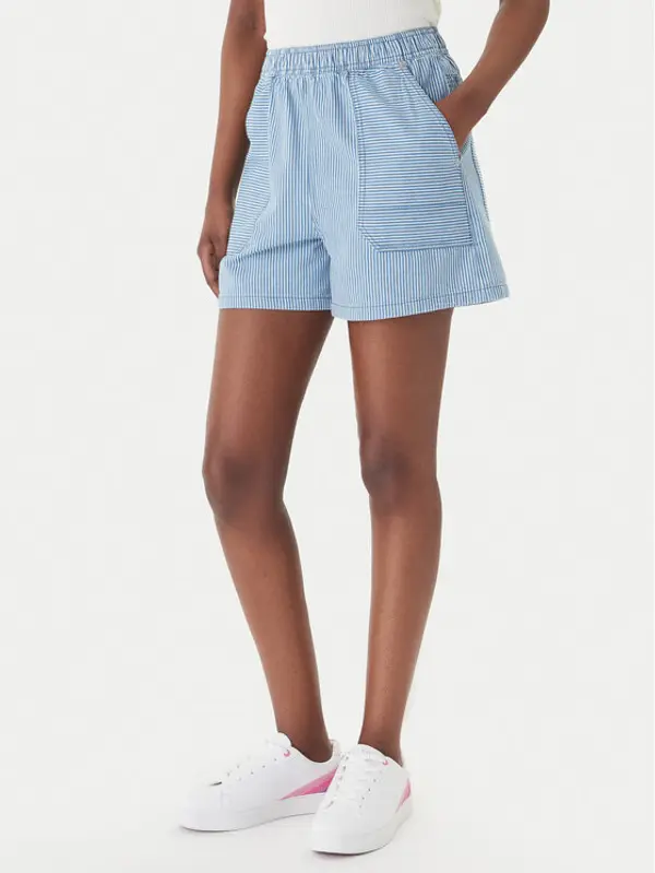 Roxy Roxy Kratke traperice Stay Wavy ERJDS03345 Svijetloplava Regular Fit