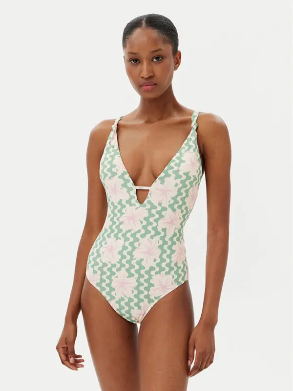 Roxy Roxy Kupaći kostim Hibiscus Daze ERJX103713 Bež