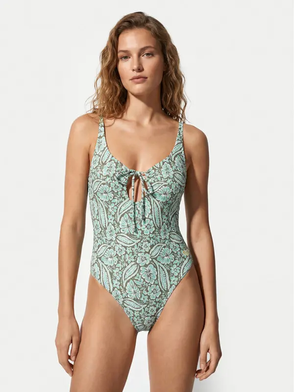 Roxy Roxy Kupaći kostim Wildside Paisley ERJX103810 Zelena