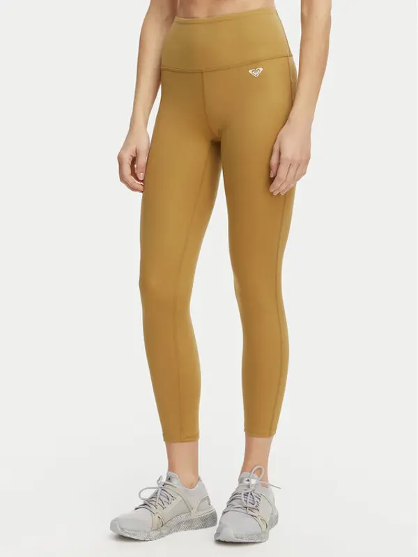 Roxy Roxy Leggings Heart Into It Ankle ERJNP03690 Zelena Slim Fit