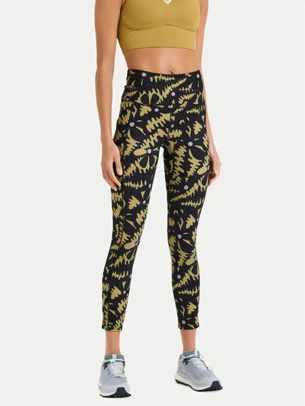 Roxy Roxy Leggings Heart Into It Ankle ERJNP03942 Crna Slim Fit