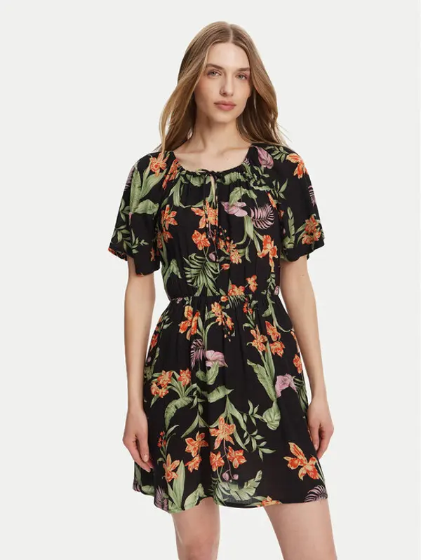 Roxy Roxy Ljetna haljina ERJWD03869 Crna Regular Fit