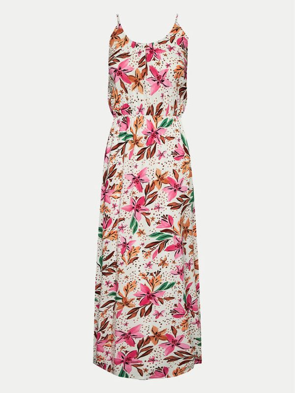 Roxy Roxy Ljetna haljina Rainbow Road ERJWD03779 Bijela Regular Fit