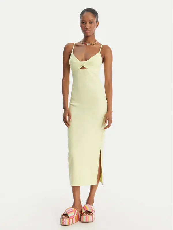 Roxy Roxy Ljetna haljina Wavey Lady ERJKD03530 Zelena Slim Fit