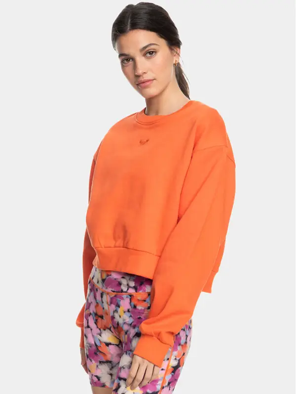 Roxy Roxy Majica dugih rukava Ess Nrj Cn Otlr ERJFT04670 Narančasta Regular Fit
