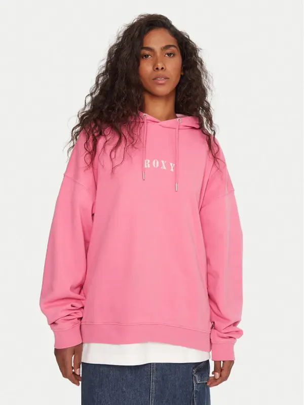 Roxy Roxy Majica dugih rukava Lineup ERJFT05016 Ružičasta Oversize