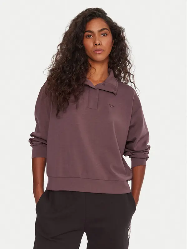 Roxy Roxy Majica dugih rukava Rise & Vibe Sweet ERJFT05012 Ljubičasta Relaxed Fit