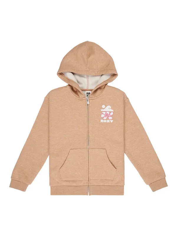 Roxy Roxy Majica dugih rukava Surf Feeling ERGFT04020 Bež Relaxed Fit