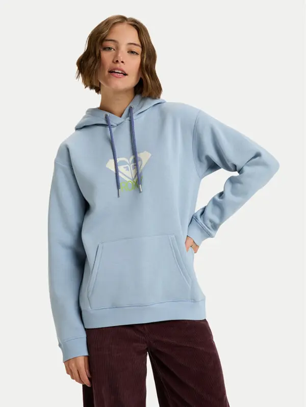 Roxy Roxy Majica dugih rukava Surf Stoked Brushed Art ERJFT05020 Svijetloplava Regular Fit