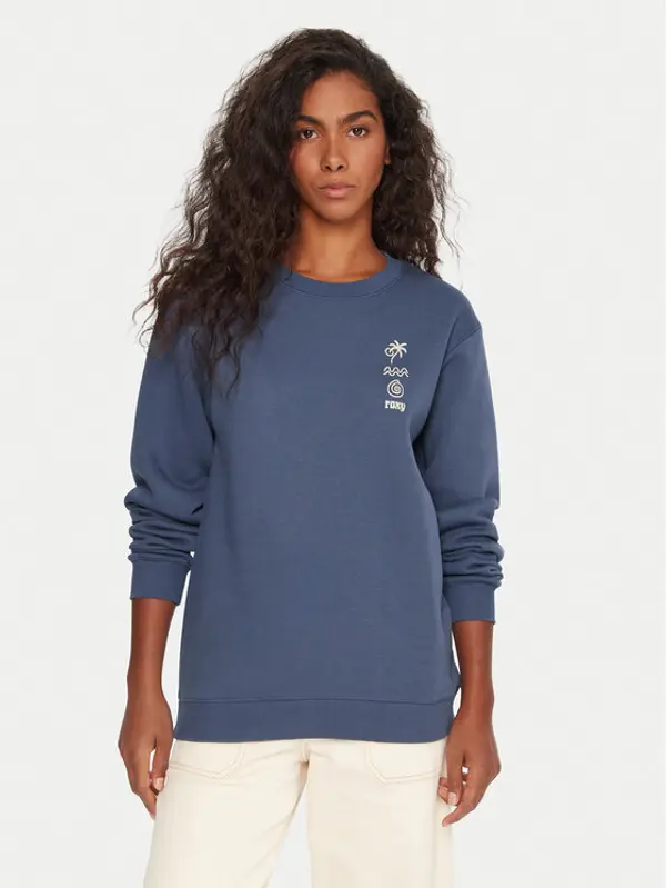 Roxy Roxy Majica dugih rukava Surf Stoked ERJFT05018 Plava Regular Fit