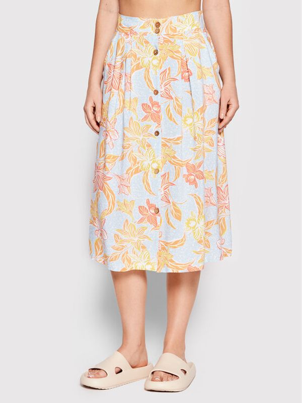 Roxy Roxy Midi suknja Night Time ERJWK03121 Šarena Regular Fit