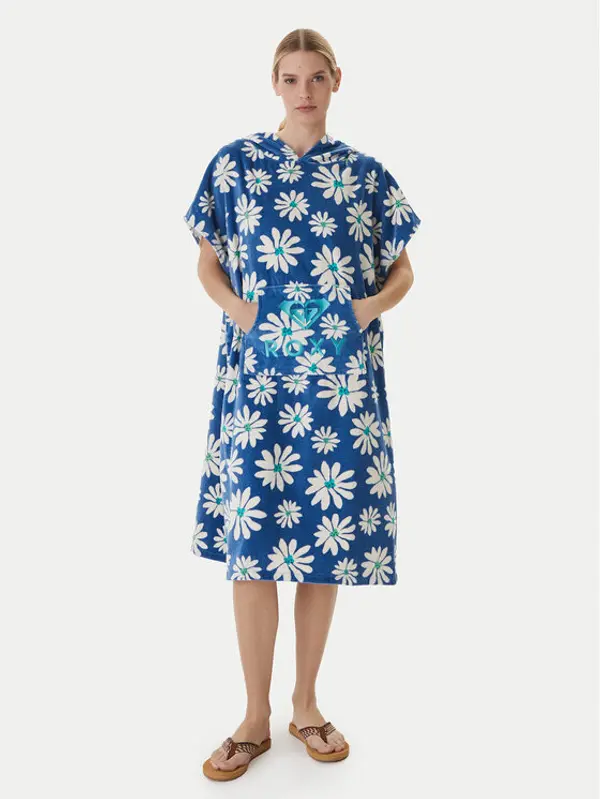 Roxy Roxy Pončo Stay Magical ERJAA04433 Plava Regular Fit