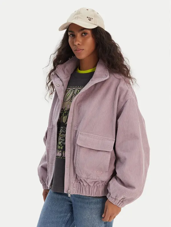 Roxy Roxy Prijelazna jakna Slow Song II ERJJK03646 Ljubičasta Relaxed Fit