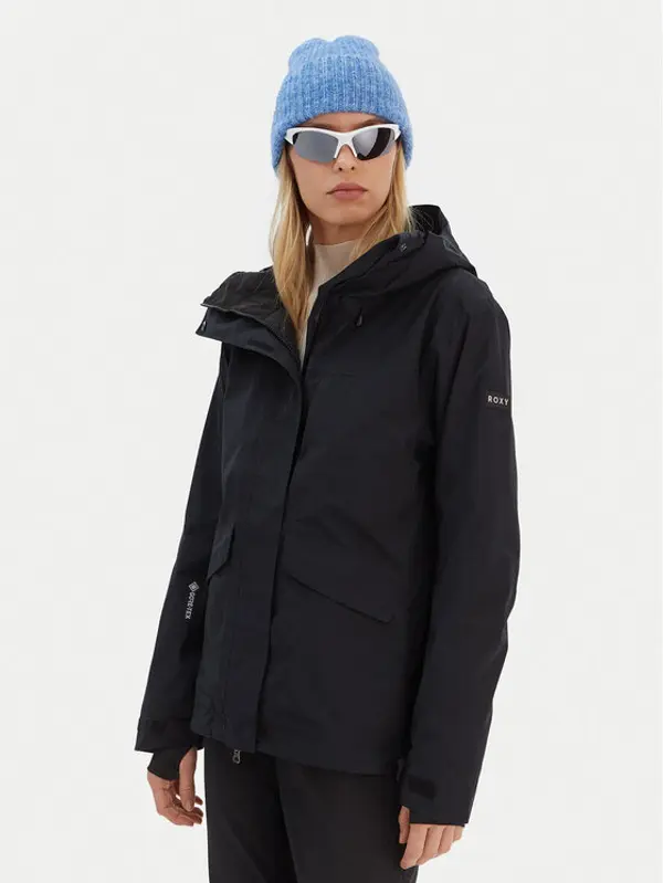Roxy Roxy Skijaška jakna Gore-Tex Stormday ERJTJ03507 Crna Tailored Fit
