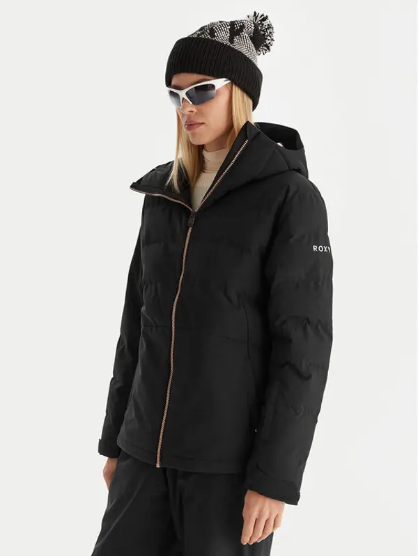 Roxy Roxy Skijaška jakna Snowhill Puffy JK ERJTJ03535 Crna Tailored Fit