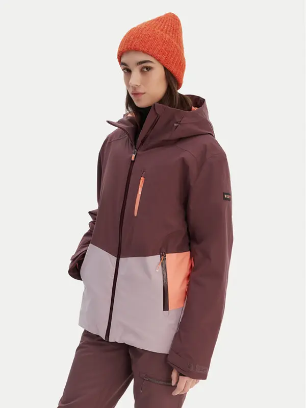 Roxy Roxy Skijaška jakna Stormdash ERJTJ03520 Tamnocrvena Tailored Fit