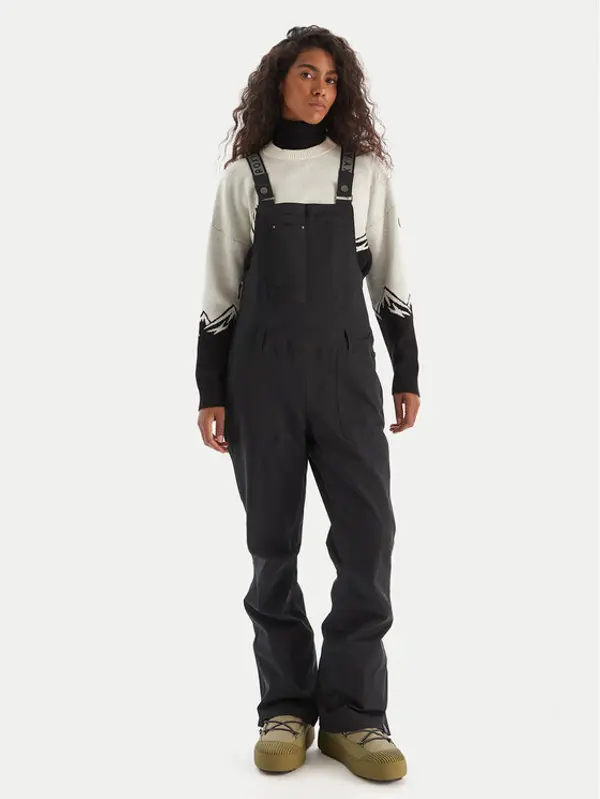 Roxy Roxy Skijaške hlače Rideout BIB PT ERJTP03290 Crna Regular Fit