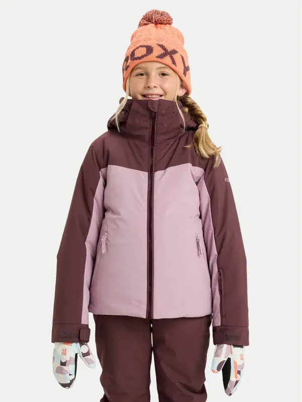 Roxy Roxy Snowboard jakna Free Jet Block ERGTJ03197 Ružičasta Slim Fit