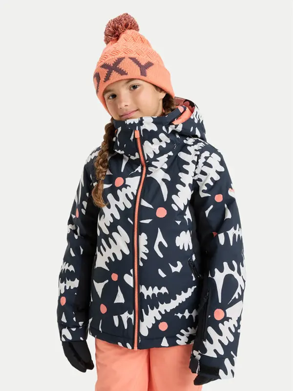 Roxy Roxy Snowboard jakna Free Jet ERGTJ03198 Crna Slim Fit