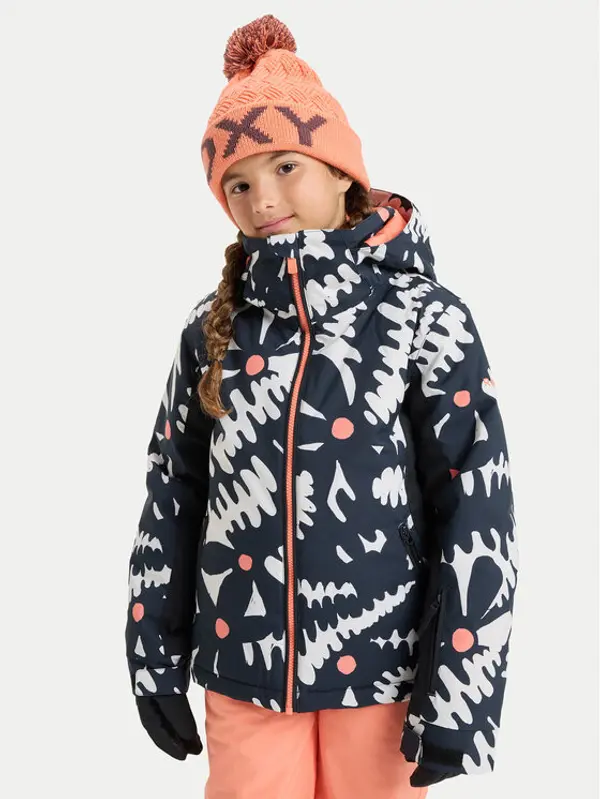 Roxy Roxy Snowboard jakna Free Jet ERGTJ03198 Crna Slim Fit