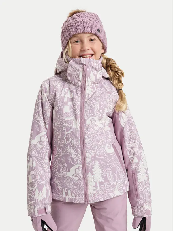 Roxy Roxy Snowboard jakna Free Jet ERGTJ03198 Ružičasta Slim Fit