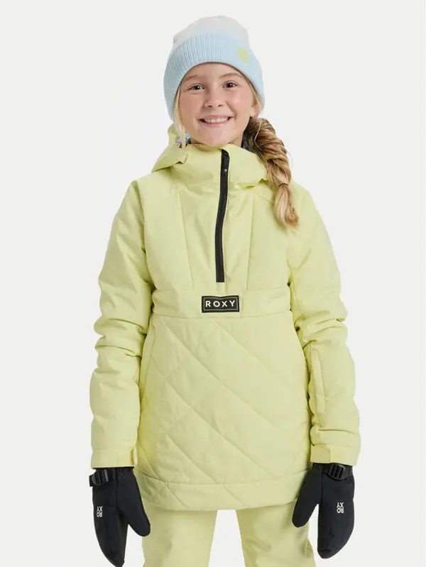 Roxy Roxy Snowboard jakna Radiant Lines Overhead ERGTJ03194 Zelena Regular Fit