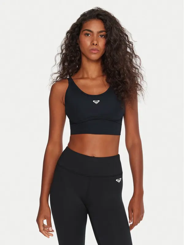 Roxy Roxy Sportski grudnjak Heart Into It Attitude ERJKT04326 Crna