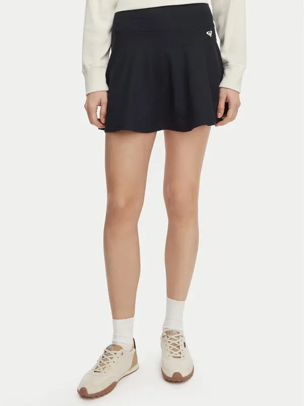 Roxy Roxy Suknja za tenis Heart Into It ERJNS03634 Crna Loose Fit