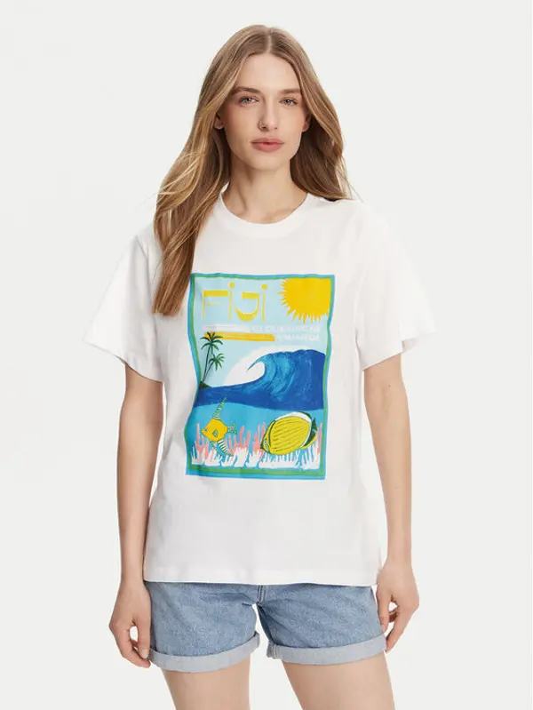 Roxy Roxy T-shirt ERJZT05899 Bijela