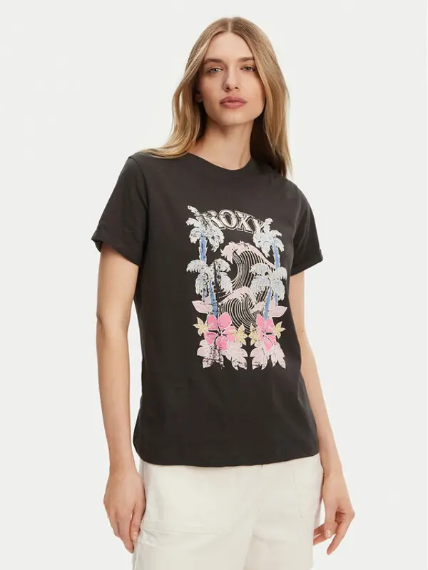 Roxy Roxy T-shirt ERJZT05911 Siva Regular Fit