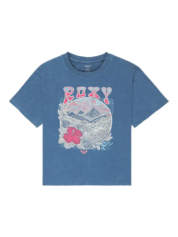 Roxy Roxy T-shirt Eve Washed ERGZT04137 Plava Oversize