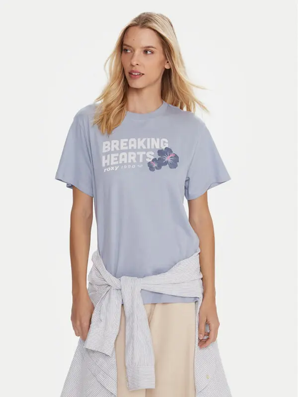 Roxy Roxy T-shirt Hangloose The Sky ERJZT06020 Plava Regular Fit