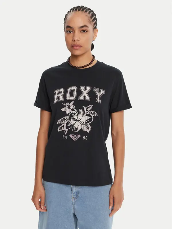 Roxy Roxy T-shirt Oceanregular Poster ERJZT06017 Tamnoplava Regular Fit