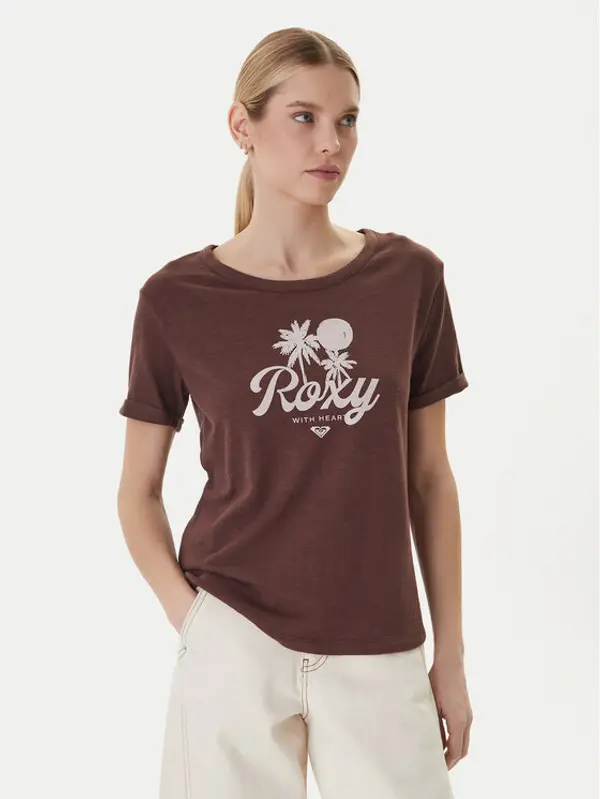 Roxy Roxy T-shirt Oceanwave ERJZT06096 Bež Loose Fit