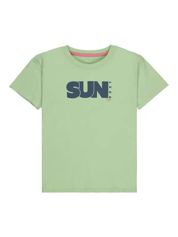 Roxy Roxy T-shirt Orchid Art ERGZT04142 Zelena Regular Fit