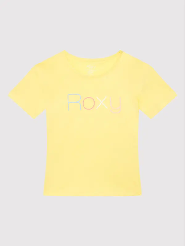 Roxy Roxy T-shirt Short Sleeve ERGZT03845 Žuta Regular Fit