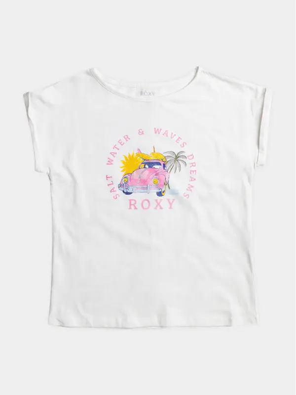 Roxy Roxy T-shirt Trouble Fr Me A Tees ERGZT03994 Bijela Regular Fit