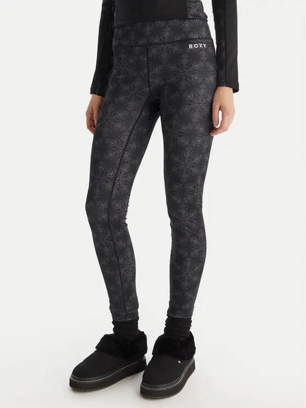 Roxy Roxy Termalno donje rublje Daybreak Brushed ERJLW03056 Crna Slim Fit