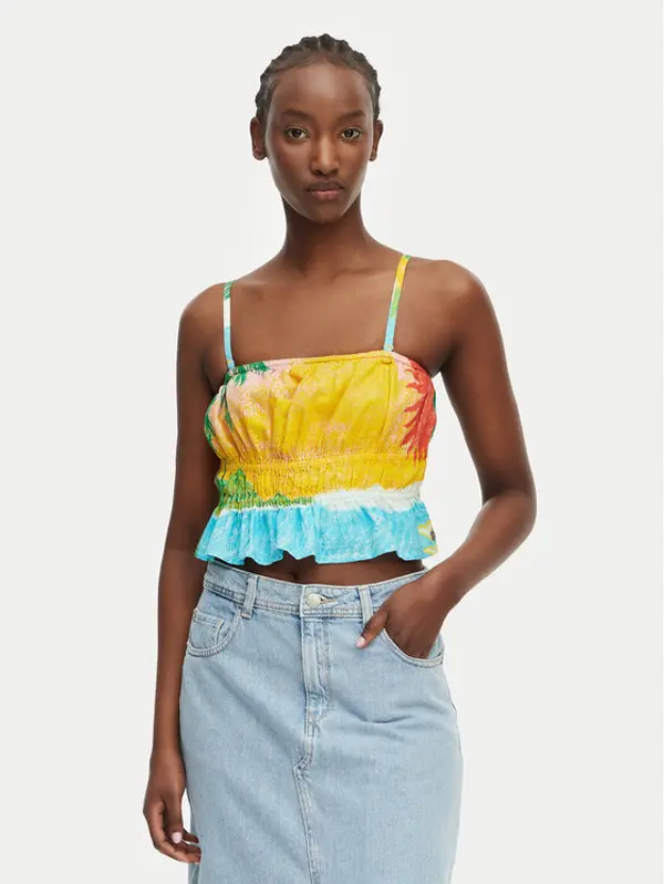 Roxy Roxy Top Atlas Palmy Daze ERJWT03669 Šarena Regular Fit
