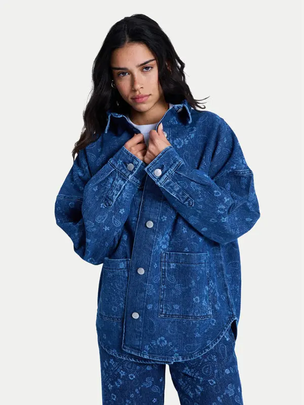 Roxy Roxy traper košulja Kick Back Washed ERJWT03750 Plava Relaxed Fit