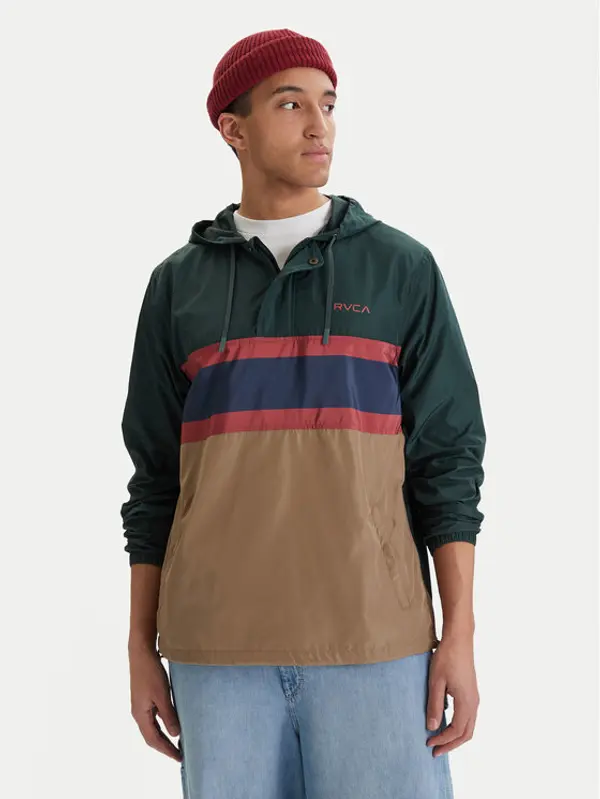 RVCA RVCA Anorak jakna Meyer AVYJK00264 Zelena Regular Fit