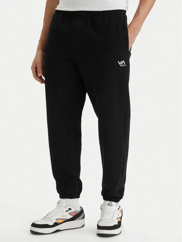 RVCA RVCA Donji dio trenerke Va Essential AVYNP00211 Crna Relaxed Fit