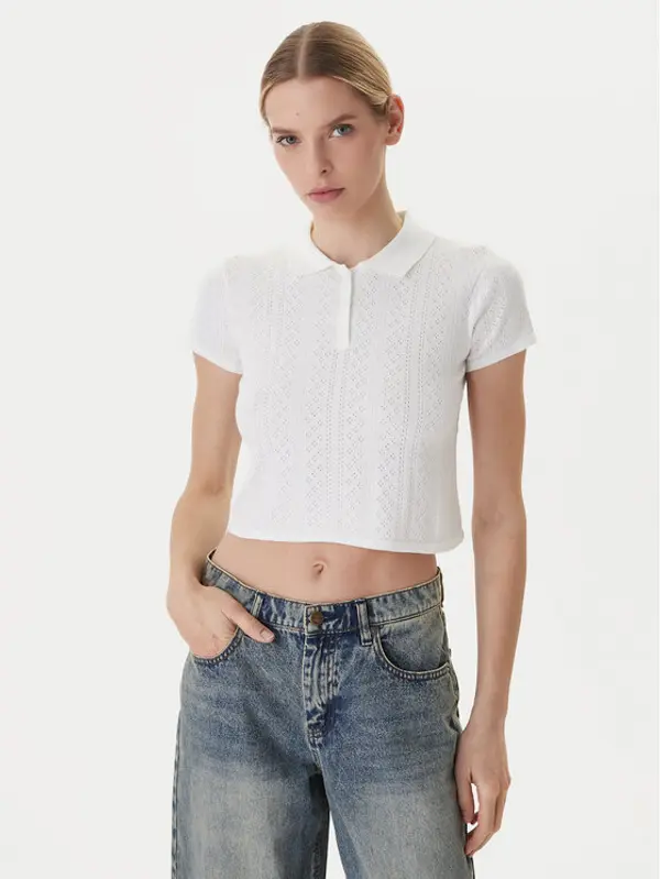RVCA RVCA Džemper Dawn 23B071502 Bijela Regular Fit