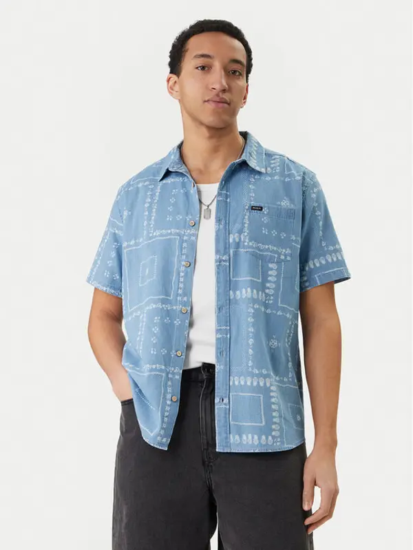 RVCA RVCA Košulja Frame Chambray AVYWT00507 Svijetloplava Regular Fit
