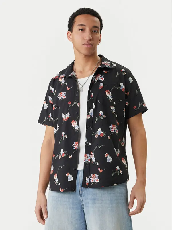 RVCA RVCA Košulja Morning Glory AVYWT00490 Crna Regular Fit