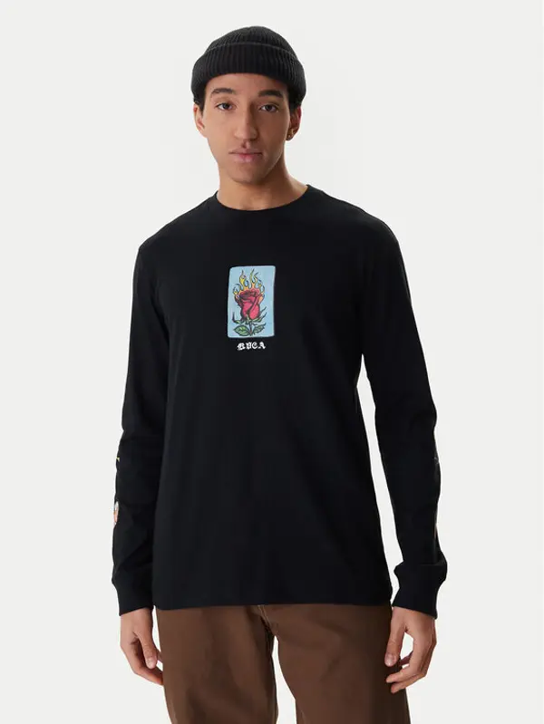 RVCA RVCA Majica dugih rukava Dayshift EVYZT00306 Crna Regular Fit