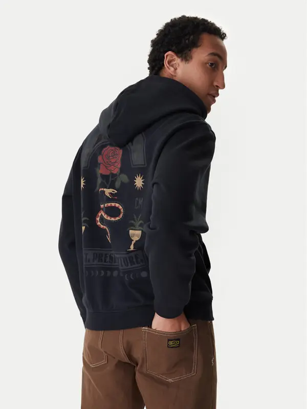 RVCA RVCA Majica dugih rukava Roses Poster EVYSF00135 Crna Regular Fit